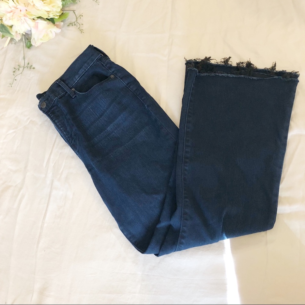 Old Navy Flare Jeans with frayed ends